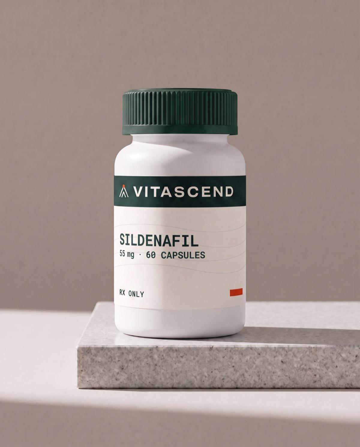Sildenafil, as needed with a Vitascend label
